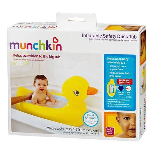 Bērnu vanna ar tehnoloģiju White hot Munchkin Inflatable Safety Duck Bath 011054