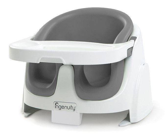 Bright Starts Baby Base 2in1 Ingenuity Grey Cтульчик для кормления Бустер