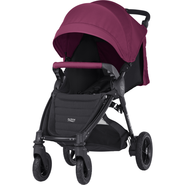 Britax Romer B-Motion 4 Plus Wine Red Sporta ratiņi