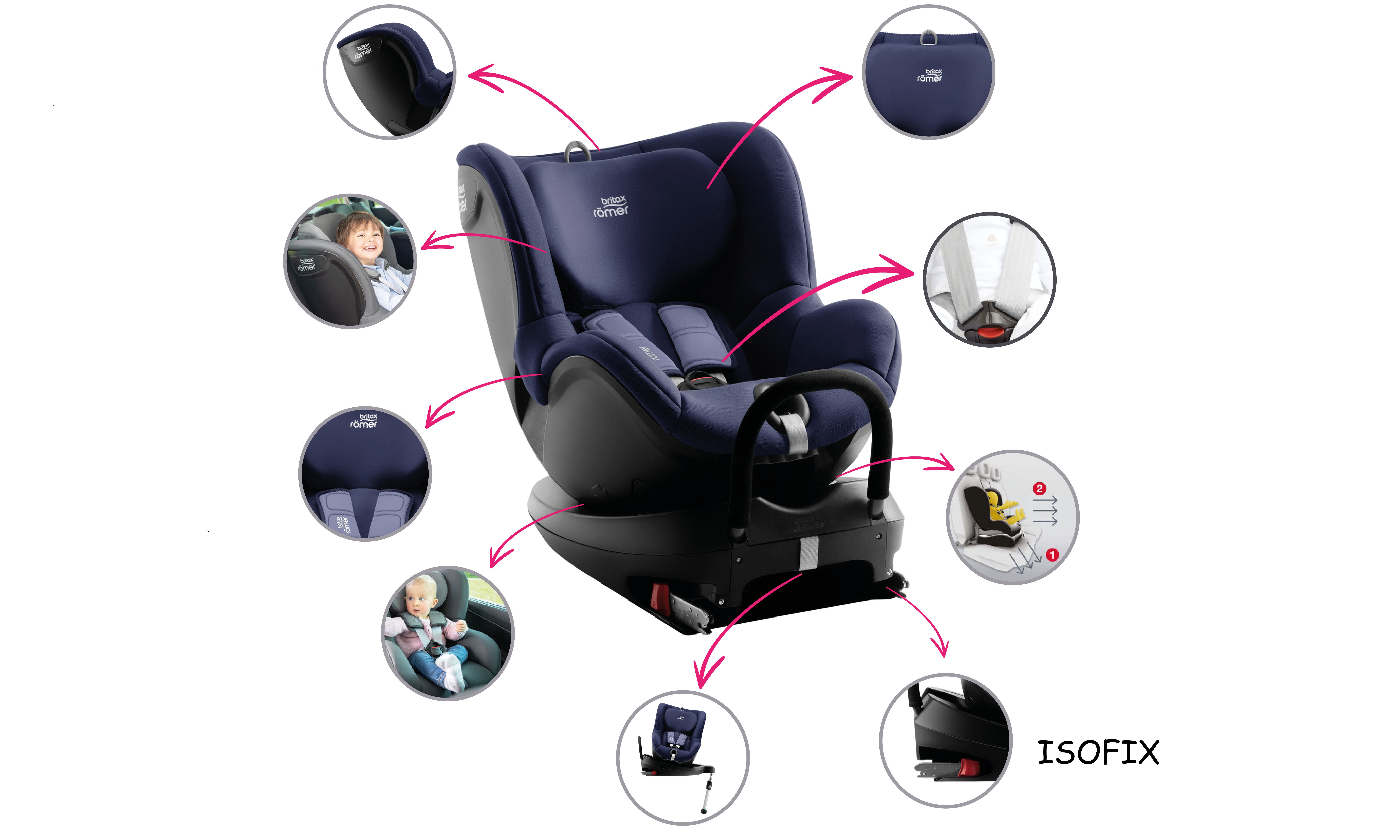 Britax Romer Dualfix 2 R Black Ash Bērnu autosēdeklis 0-18 kg