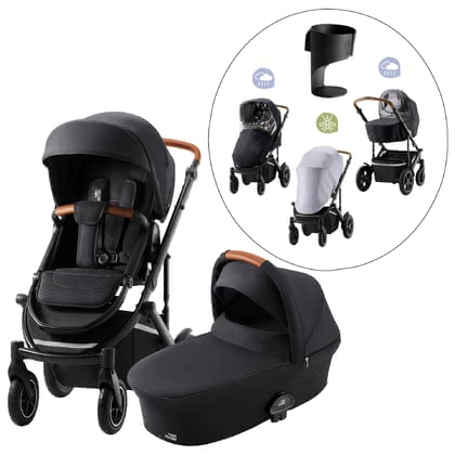 Britax Romer Smile 3 Fossil Grey Bērnu rati 2in1