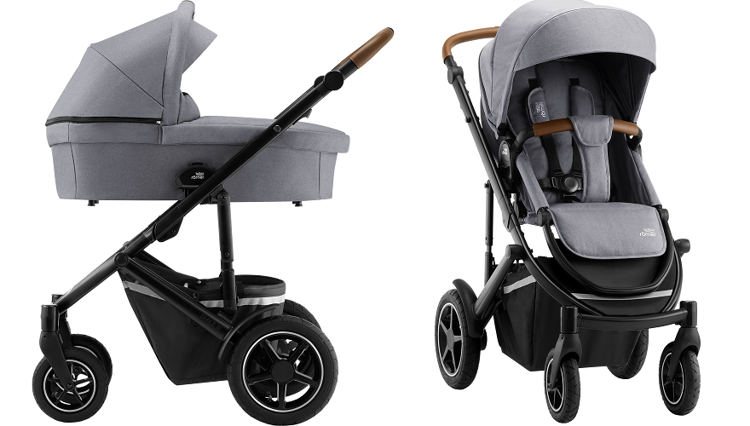 Britax Romer Smile 3 Frost Grey Bērnu rati 2in1