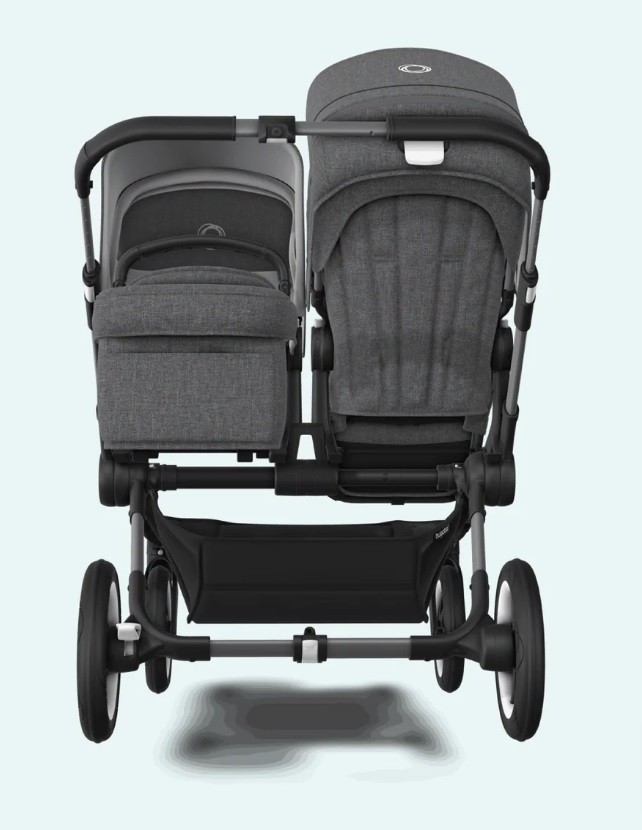 Bugaboo Donkey 5 DUO Midnight Black Grey frame Коляска для погодок Трансформер
