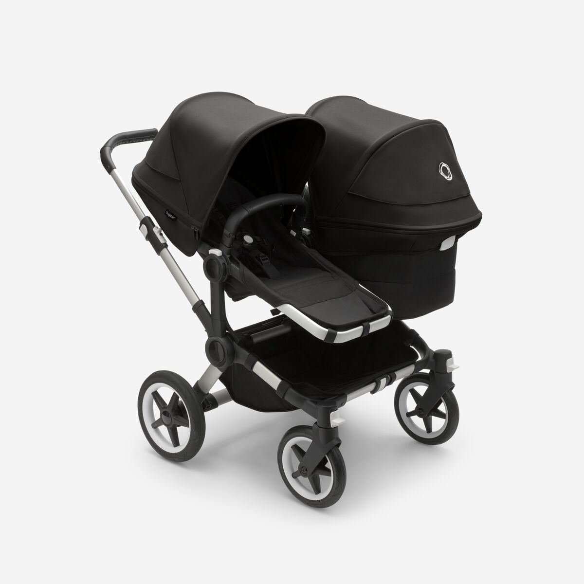 Bugaboo Donkey 5 DUO Midnight Black Grey frame Коляска для погодок Трансформер