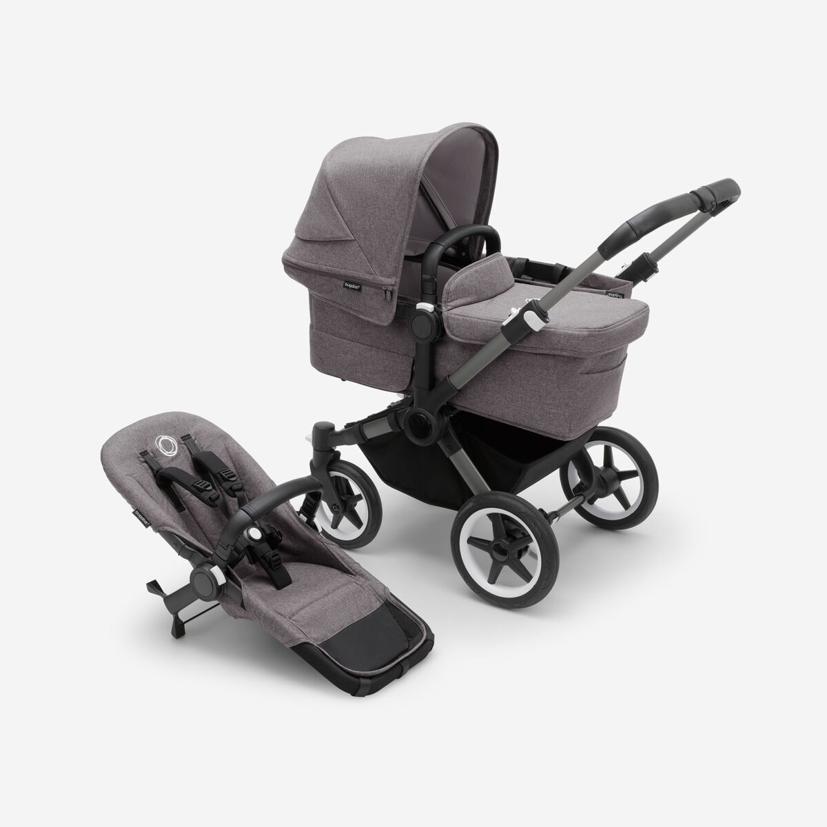 Bugaboo Donkey 5 Mono Graphite Grey Graphite frame Bērnu rati Transformeris 2in1