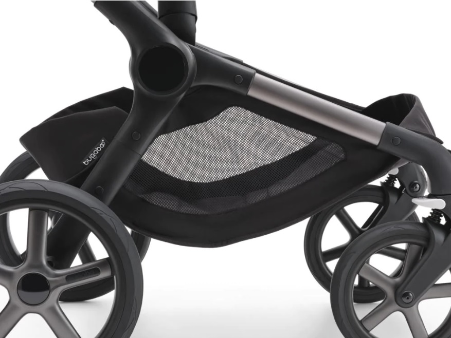 Bugaboo Fox 5 Midnight black Bērnu rati 2in1 Grafīta rāmis + Jumts Breezy V2 Morning Pink