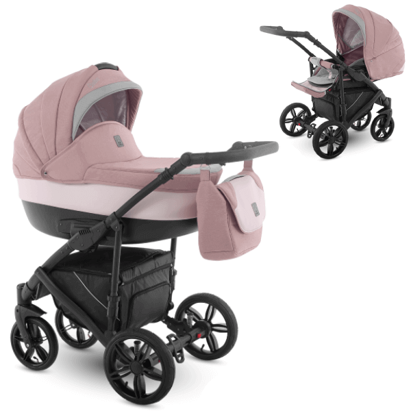 Camarelo Baleo BA-pink Bērnu rati 2in1