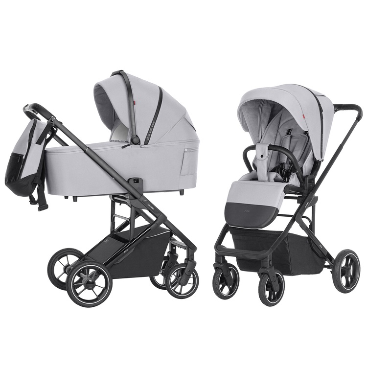 Carrello Alfa 2024 2in1 Feather Grey Bērnu rati