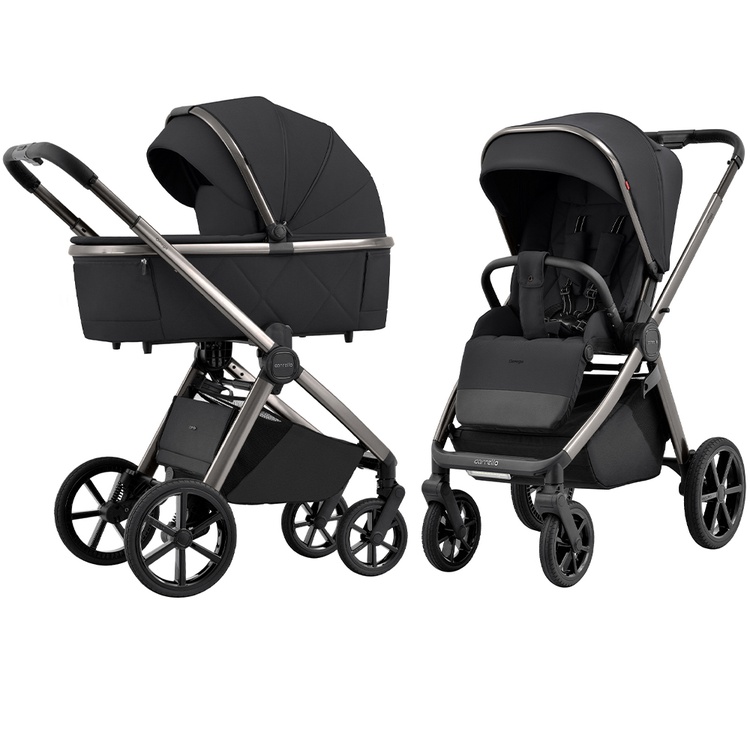 Carrello Omega 2024 2in1 Absolute Black Bērnu rati