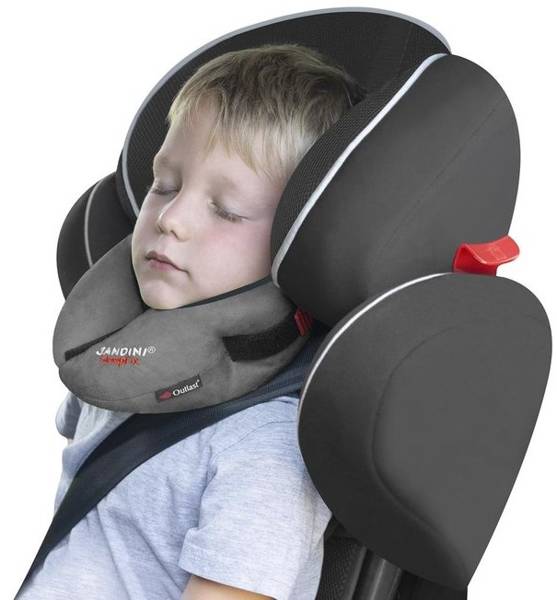 Ceļojumu spilvens autosēdeklim Sandini SleepFix Kids Outlast Anthracite