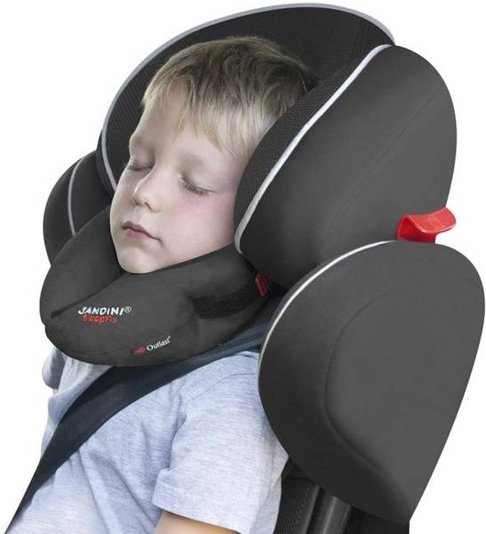 Ceļojumu spilvens autosēdeklim Sandini SleepFix Kids Outlast Black