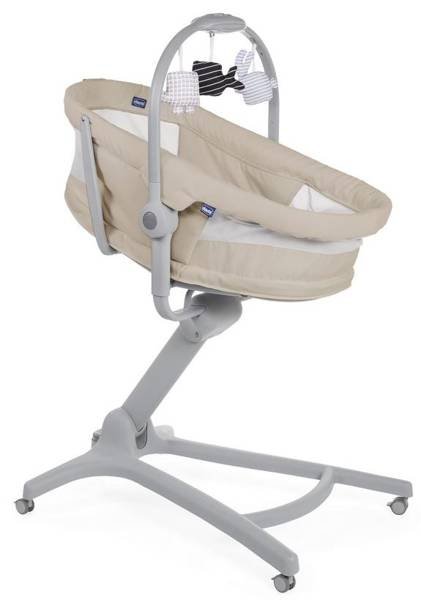 Chicco Baby Hug Air 4in1 Beige Колыбель Качалка Стульчик 4в1