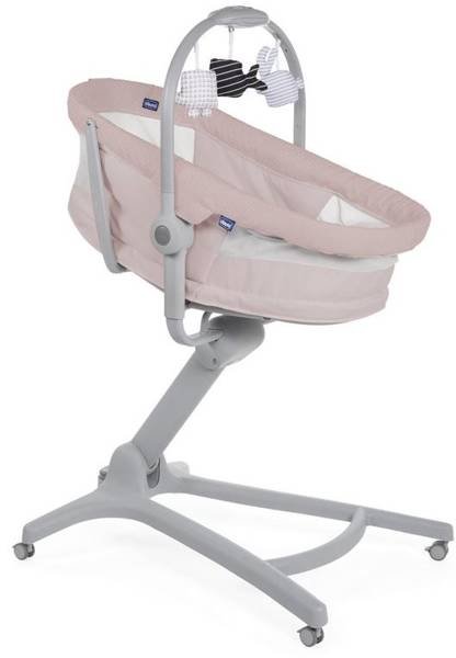 Chicco Baby Hug Air 4in1 Rose Колыбель Качалка Стульчик 4в1