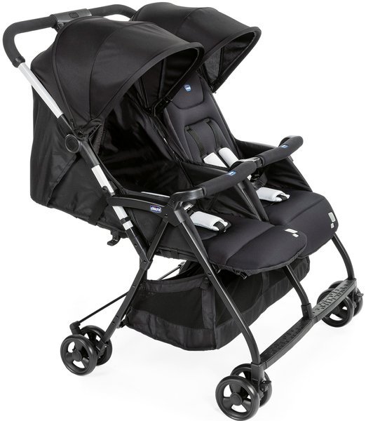 Chicco Ohlala Twin Black Night Dvīņu rati