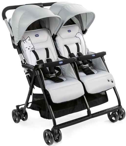 Chicco Ohlala Twin Silver Cat Коляска для двойняшек