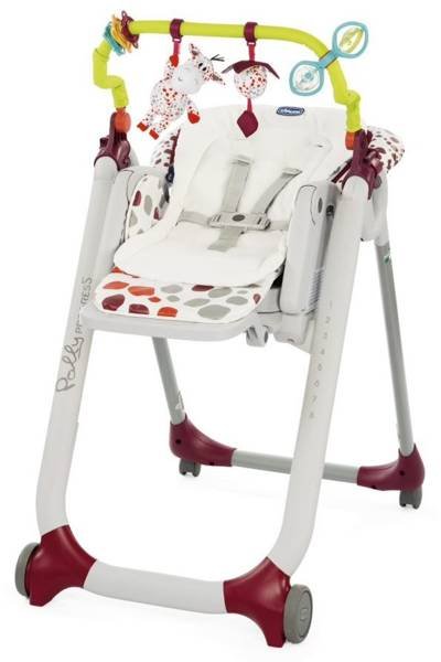 Chicco Polly Progres 5 5in1 Cherry Krēsls-transformeris