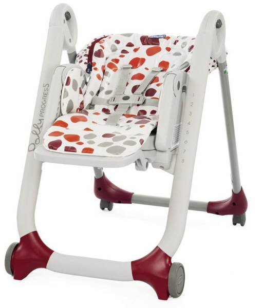 Chicco Polly Progres 5 5in1 Cherry Krēsls-transformeris