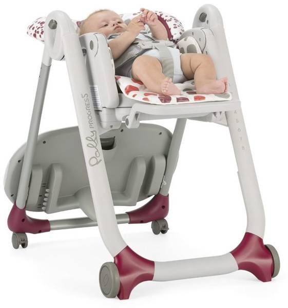 Chicco Polly Progres 5 5in1 Cherry Krēsls-transformeris