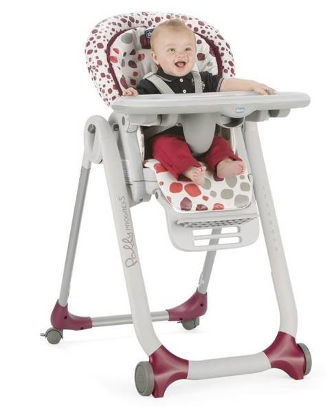 Chicco Polly Progres 5 5in1 Cherry Krēsls-transformeris