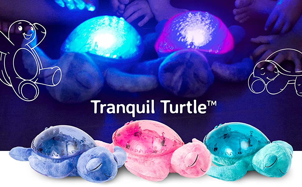 Cloud B Tranquil Turtle Aqua blue nakts lampa-projektors