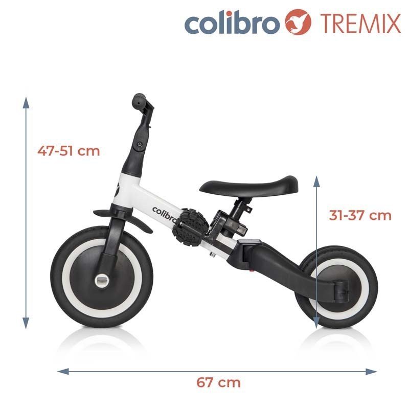 Colibro Tremix Up Blank Bērnu velosipēds Skrejritenis 4in1