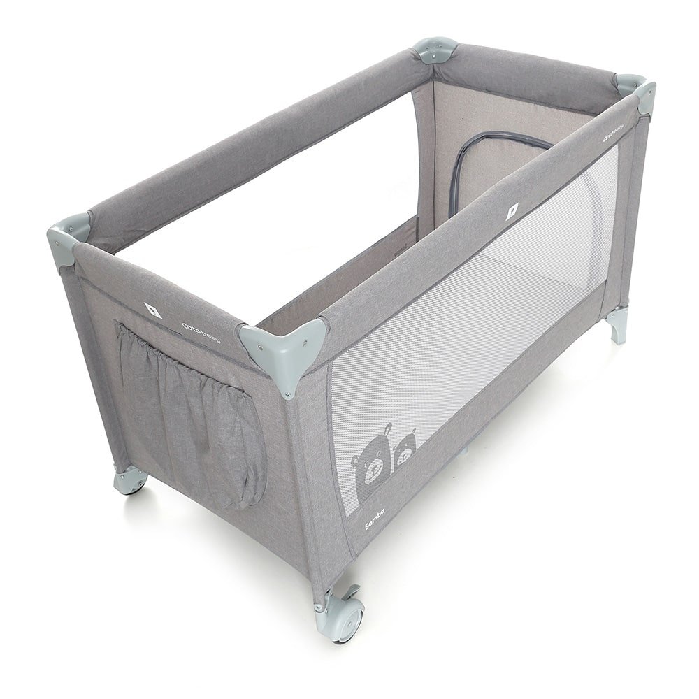 Coto Baby Samba 30 TURQUOISE LINEN Ceļojumu gultiņa manēža