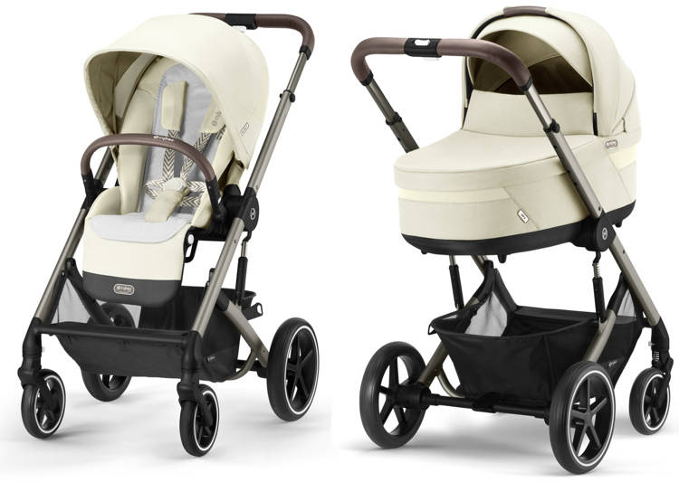 Cybex Balios S Lux Seashell Beige Bērnu rati 2in1