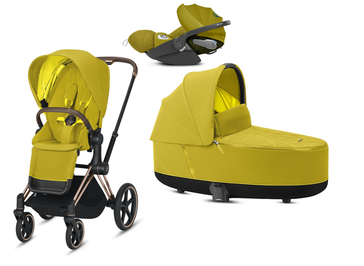 Cybex e-Priam 2.0 + Cloud Z I-size Mustard Yellow Детская коляска 3in1