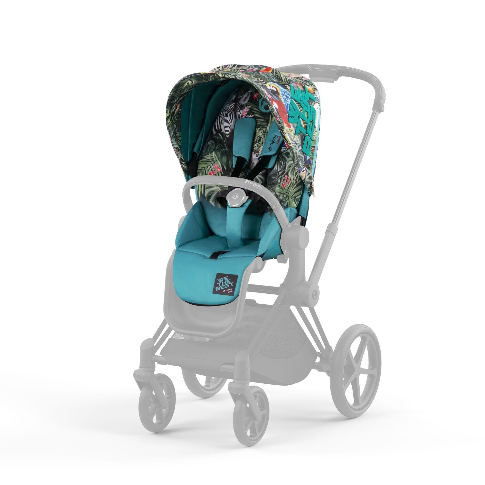 Cybex e-Priam Dj Khaled Matt black frame Pastaigu rati