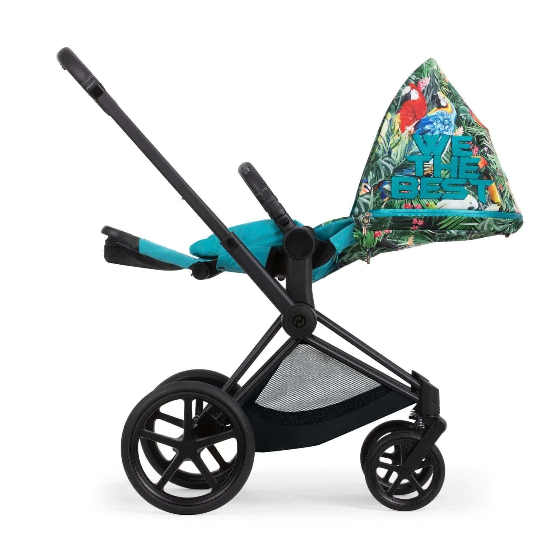 Cybex e-Priam Dj Khaled Matt black frame Pastaigu rati