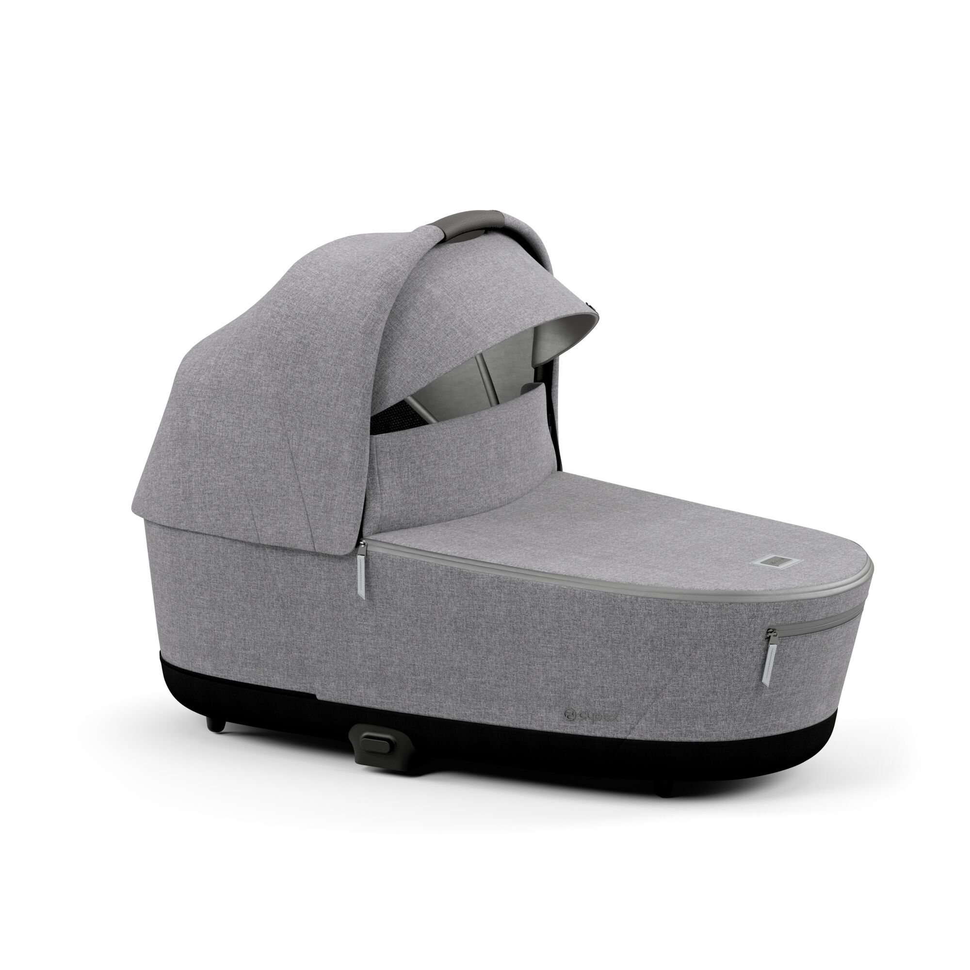 Cybex e-Priam Manhattan Grey Plus Matt black frame Bērnu rati 4in1