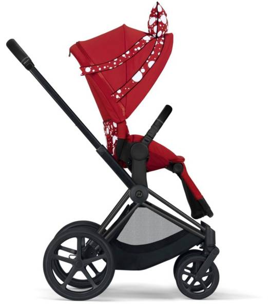 Cybex e-Priam Petticoat by Jeremy Scott Matt black frame Pastaigu rati