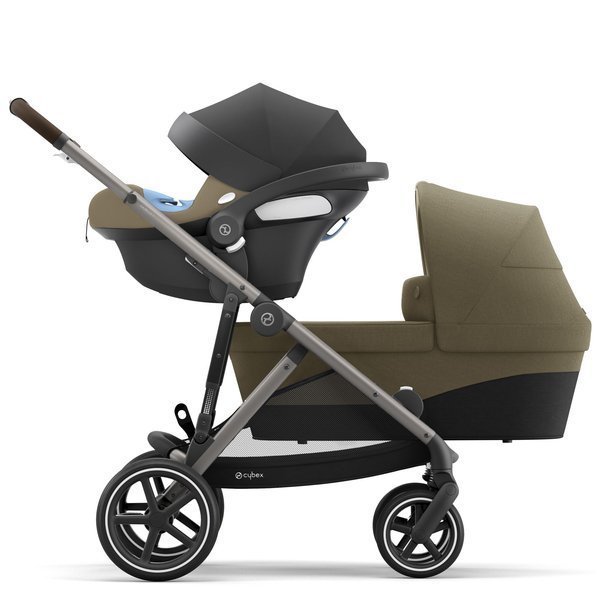 Cybex Gazelle S Classic Beige + Aton M I-Size Dvīņu rati