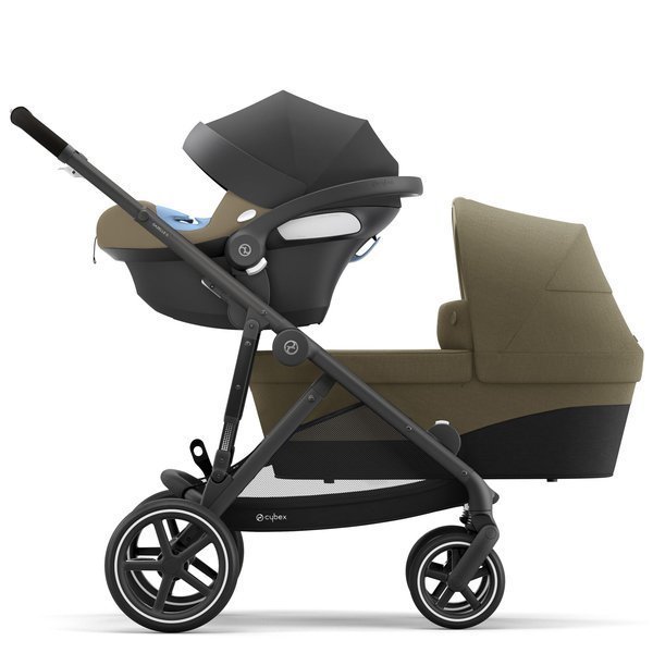 Cybex Gazelle S Cloud Beige + Aton M I-Size Dvīņu rati