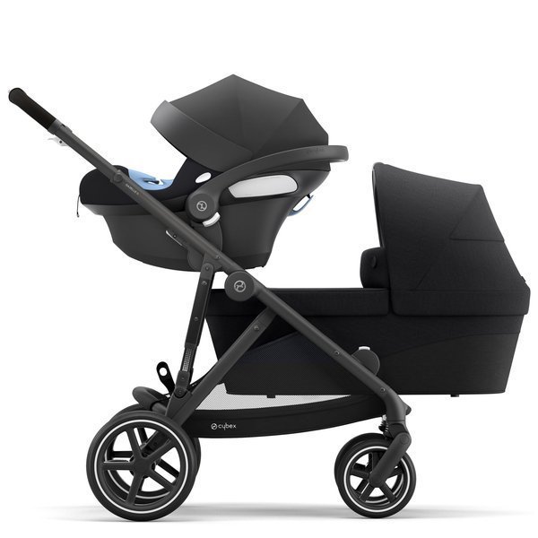 Cybex Gazelle S Deep Black + Aton M I-Size Dvīņu rati