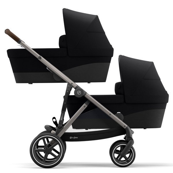 Cybex Gazelle S Deep Black Dvīņu ratiņi