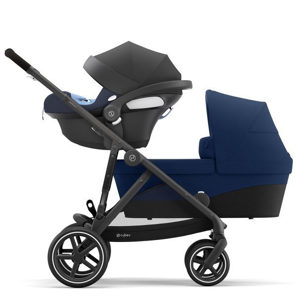 Cybex Gazelle S Navy Blue + Aton M I-Size Коляска для двойняшек