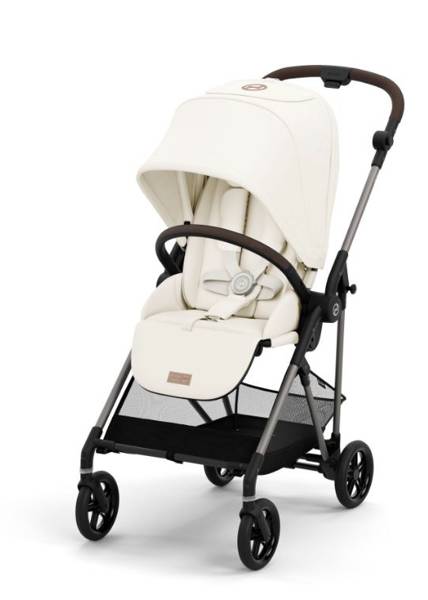 Cybex Melio Carbon New Cotton White Pastaigu rati