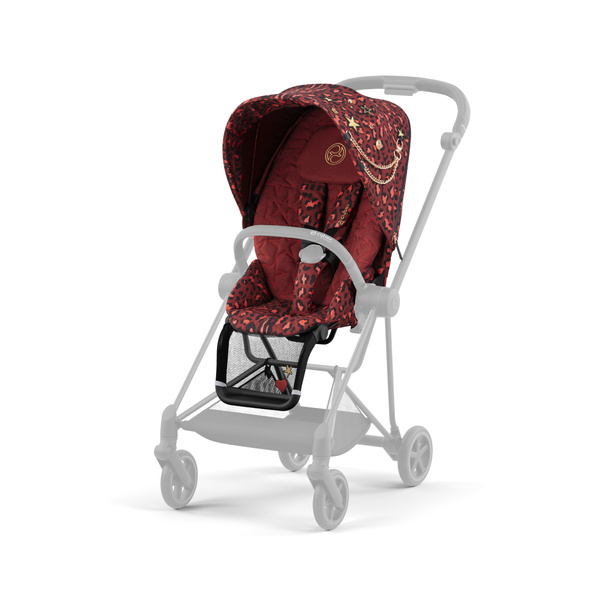 Cybex Mios 3.0 + Cloud Z2 i-Size Rosenrot Red + Chrome brown frame Bērnu rati 3in1