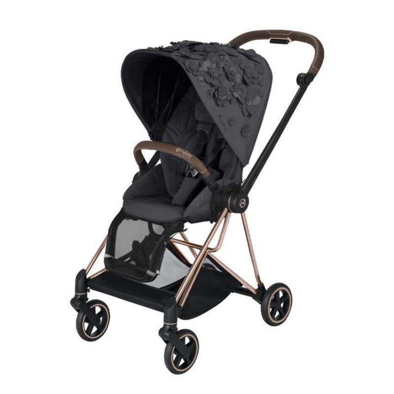 Cybex Mios 3.0 Dream Grey Simply Flowers + Cloud Z I-Size + Chrome Brown frame Bērnu rati 3in1