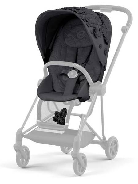 Cybex Mios 3.0 Dream Grey Simply Flowers + Cloud Z I-Size + Matt Black frame Bērnu rati 4in1