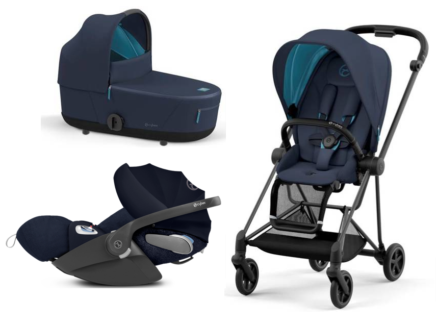 Cybex Mios 3.0 Nautical Blue Plus + Cloud Z i-Size + Matt Black frame Детская коляска 3in1