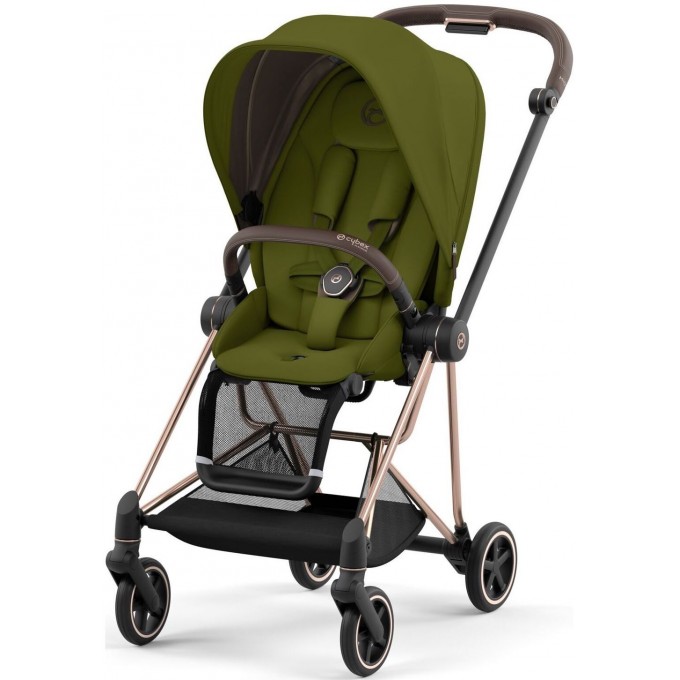 Cybex Mios Khaki Green + Rose Gold Frame Sporta rati