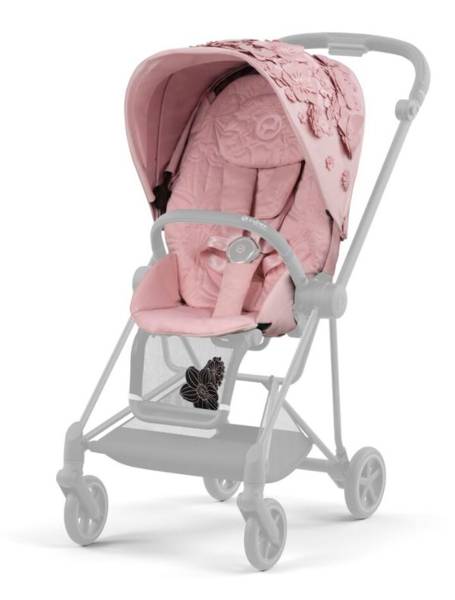 Cybex Mios Pale Blush Simply Flowers + Matt Black Frame Детская коляска 2in1