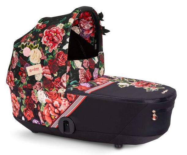Cybex Mios Spring Blossom Dark + Matt Black Frame Bērnu rati 2in1