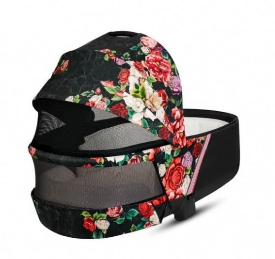 Cybex Mios Spring Blossom Dark + Matt Black Frame Bērnu rati 2in1
