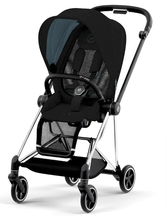 Cybex Mios Stardust Black Plus + Chrome Black Frame Sporta rati