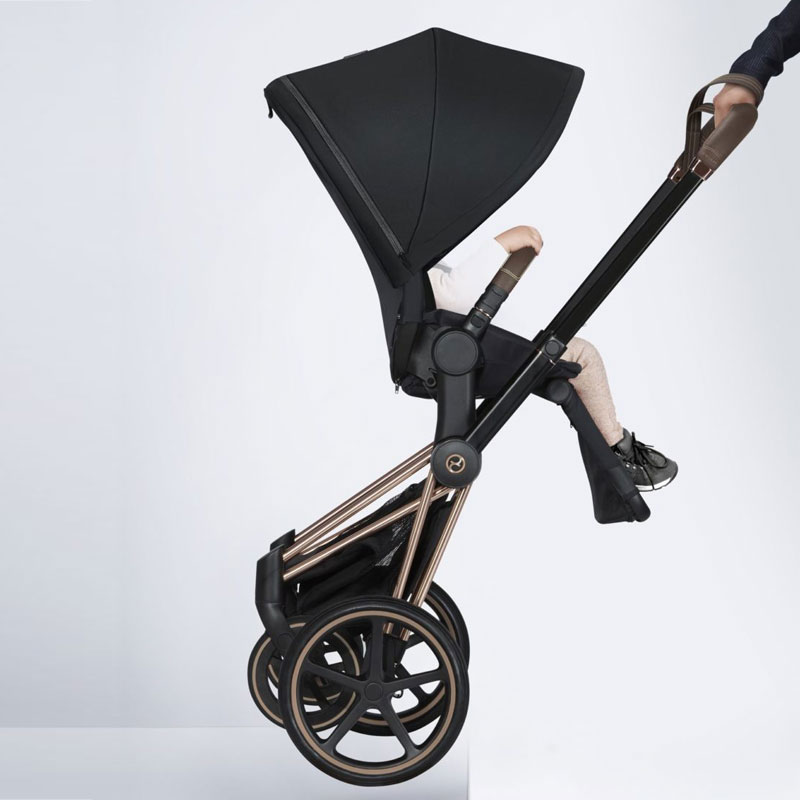 Cybex Priam 4.0 + Cloud Z I-size Chrome brown frame Soho Grey Bērnu rati 3in1