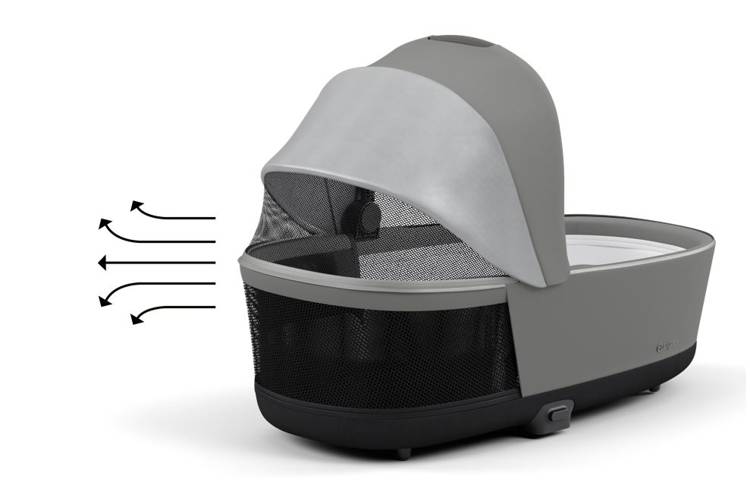 Cybex Priam 4.0 + Cloud Z I-size Matt black frame Soho Grey Bērnu rati 3in1