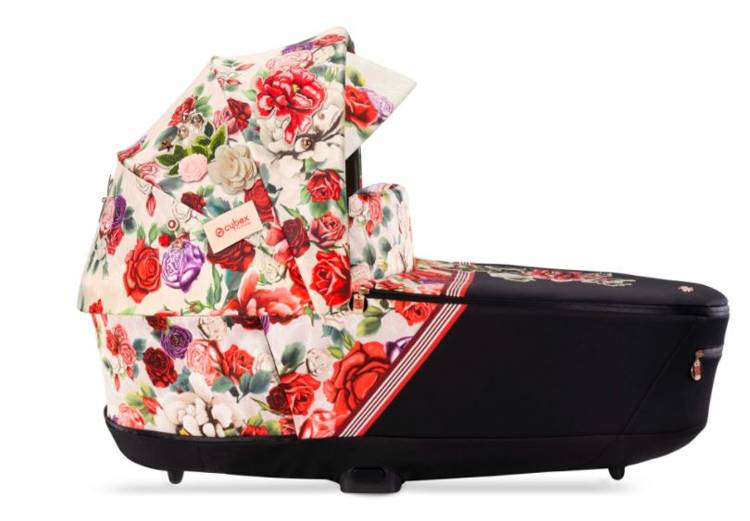 Cybex Priam 4.0 + Cloud Z I-size Matt black frame Spring Blossom Light Bērnu rati 3in1
